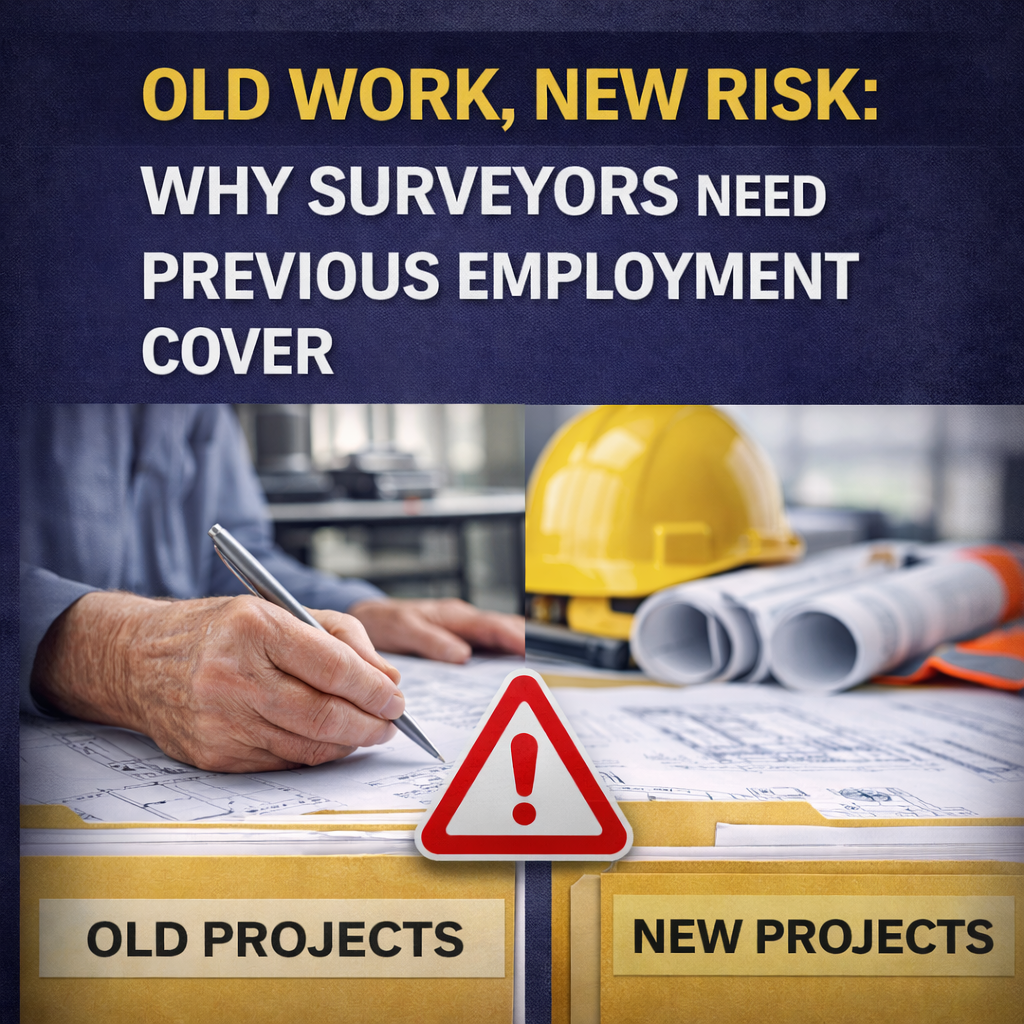 Old Work, New Risk: Why Surveyors Need Previous Employment Cover